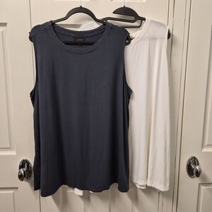 Live Denim Blue Sleeveless Women's Top by Aritzia